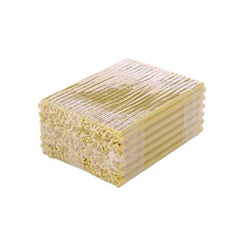 NKlaus 975g (ca. 250 St.) Kerzen 100% Bienenwachs premium Qualität Ritualkerzen - Dünne Bienenwachskerzen - Gelb Altarkerzen 36295