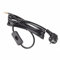 Mextronic Netzkabel 3 m Schuko Schutzkontaktstecker + Schalter 300SW schwarz offenes Ende