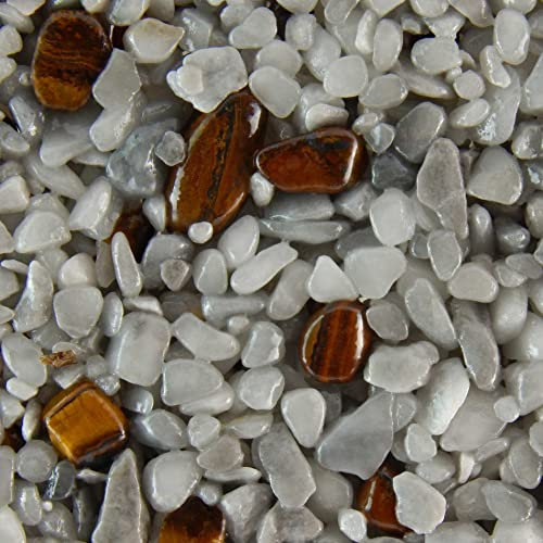 Terralith Edelsteinteppich WAND Tigerauge/Nebula für 1 qm