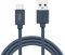 WE Câble USB vers USB-C en Silicone, Charge Rapide de 1 Mètre, USB 3.2 gen 1 (USB 3.0), Charge et Transferts de Données - Bleu Nuit