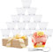 YINVA Mini Dessert Cups 2oz/60ml 100Pcs Plastic Dessert Cups Square Reusable Dessert Cup for Pudding Mousse Party