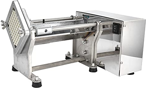 Coupe-pommes de Terre électrique, Râpe à Légumes électrique, Coupe-frites de Qualité Commerciale Coupe-frites Professionnel Machine à Frites électrique Pour Air Fryer Pommes de Terre en Dés Carottes