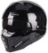Woljay Open Face Full face Helmet Motorcycle Modular Helmets for Unisex-Adult Street Bike Cruiser Scooter DOT Approved (Gloss Black,M)