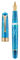 Asvine P20 Kolbenfüllhalter Blaues Harz, Iridium Mittlere Spitze Gold Trim Smooth Writer Collection mit Etui Set, Ocean Blue, 1 Stück (1er Pack)
