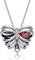 URONE Totenkopf-Halskette aus Sterlingsilber Totenkopf-Skelett Rippenanhänger Gotik-Schädel-Schmuck Geschenke für Frauen Tochter Freundin
