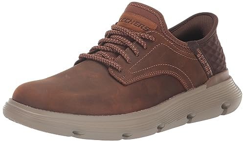 Skechers Herren 205046-CDB_41,5 Brogues, Dark Brown Leather, 41.5 EU