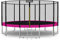 Baunsal® Trampolin Outdoor Ø 427 cm (EXD) pink als Komplettset mit Federabdeckung, Sprungmatte, Netz und Leiter - Gartentrampolin Spielzeug für Kinder