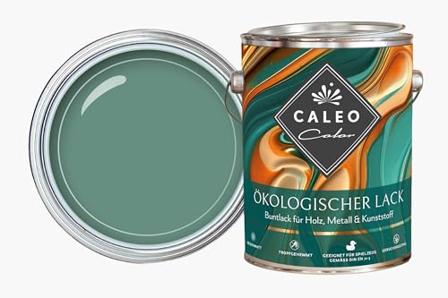 Caleo Color Lack ELBLING Dunkelgrün, 0,15 Liter - ökologischer Lack für Möbel - natürlich, lösemittelfrei, spielzeugtauglich