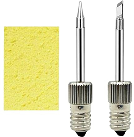 Muuisndjaq Soldering Tips USB Soldering Iron Replacement Soldering Iron Tips Welding for E10 Interface(Tip B+Tip K)