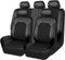 IMAFF Auto Sitzbezüge Set für VW Golf 7 Variant/Golf Variant R R-Line Wagon, Leder 5 Sitzer Langlebig Wasserdicht Atmungsaktiv Autositz Sitzschoner Autositzkissen,/Black