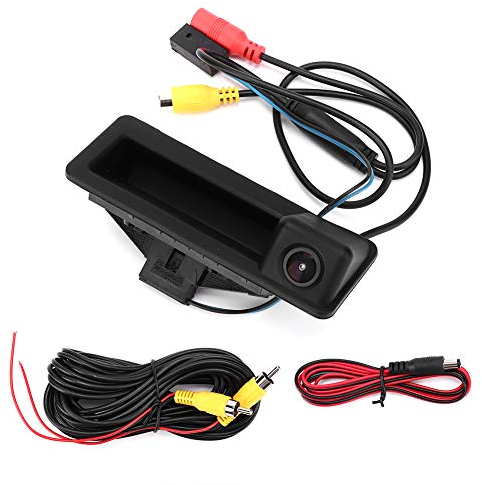 TKSE Kofferraumgriffkamera, DC12V IP66 wasserdichte Mini-Auto-Rückfahrkamera, 170-Grad-Rückfahrkamera-Ersatz, Passend Für 3er E90 E91 E92 E93