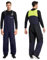 Navis Marine Pantaloni da lavoro da uomo – Salopette impermeabili con vita alta, ginocchia rinforzate e spalline regolabili per vela e outdoor NS-347, Blu, L