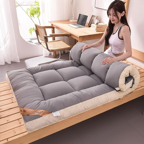 Futon-Matratze – Japanischer Tatami-Futon, Faltbare Isomatte, Atmungsaktive Bodenbett-Schlafmatte, Gefüllt Mit Sojaproteinfaser, Faltbare Matratze Für Studentenwohnheime(D,90x200cm(35 * 79in))