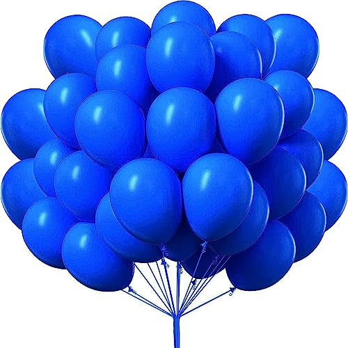 luftballons matt dunkelblau- 50 Stück Luftballons - 30 cm/12 zoll, Helium Luftballons Geburtstag, Helium Ballons Geburtstag, Regenbogen Luftballons Für Geburtstagsdeko, Luftballons Hochzeit