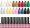Peacecolor Esmaltes Semipermanentes Para Uñas, 10 Colors Pintauñas Semipermanentes Set Blanco Rojo Verde Kit Uñas Semipermanentes
