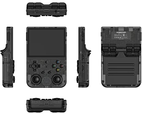 LNEMYQRS RG353V - Consola de juegos portátil retro de mano 16G + 256G 34000+ juegos, pantalla IPS de 3.5 pulgadas, alta resolución, soporta doble PK/Linux/Android11/eMMC 5.1+16GB TF