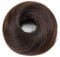 FDEETY Echthaar Dutt Haarteil für Damen Haarteil Mit Gummiband Braids Extensions Hochwertige Haarverlängerung(C)