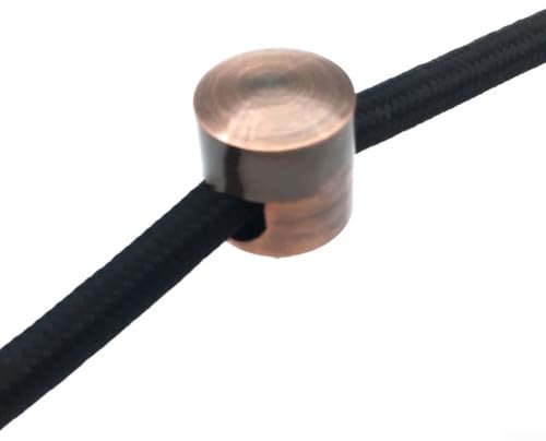 Kabel-Management-Clips, Metallkabelhalter, Draht-Organizer-Anker, für DIY-Beleuchtung, Montage, Kronleuchter, Installation, Lichtschnur (Rotbronze)