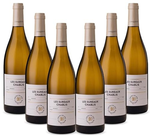 Domaine Chanson - Chablis Les Sureaux 2023 - Vin Blanc - Lot de 6 bouteilles de 75 cl