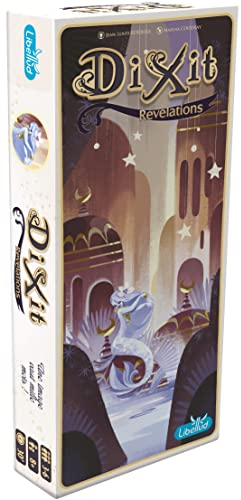 Libellud | Dixit Erweiterung: Revelations (Edition 2022) | Kommunikationsspiel | Alter: 8+ | 3 bis 6 Spieler | Spielzeit: 30 min