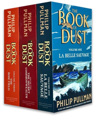 Book of Dust Series 3 Books Collection Set By Philip Pullman (La Belle Sauvage, The Secret Commonwealth & The Rose Field)