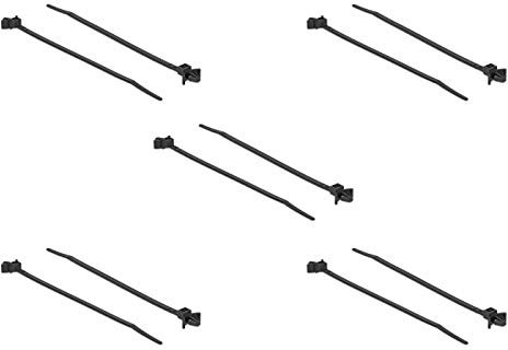 DeLOCK Kabelbinder mit Spreizanker L 160 x B 4 mm schwarz 10 Stück
