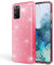 NALIA Glitter Case kompatibel mit Samsung Galaxy S20 Hülle, Diamant Schutzhülle Bling Cover Silikon Handyhülle Phone Etui, Strass Handy-Tasche Backcover Bumper Skin Glänzend, Farbe:Rosa