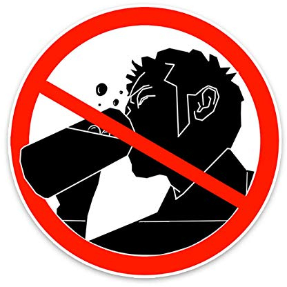 SUIFENG Selbstklebend Aufkleb 11 X 11Cm Warnschild Verbote Auf Alkohol Auto Aufkleber Zubehör