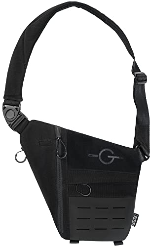 TACTICAL_GEEK Cache L1 Umhängetasche Leichter Brustrucksack Umhängetasche Anti-Diebstahl Wasserdichte Umhängetasche mit mehreren Fächern für Unisex Umhängetasche mit Molle-System Klettbereich