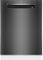 Bosch SMP4ECC71S, Serie 4, Smarter Unterbau-Geschirrspüler, 60 cm, Besteckschublade, Spülmaschine besonders leise, höhenverstellbarer Oberkorb, automatische Türöffnung, Black Inox, AquaStop