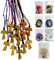 Regalami. shop Tau in Oliven, 20-teiliges Set, Kreuz des Heiligen Franziskus von Assisi, Hergestellt in Umbrien, bunte Kordeln (20, bunt)