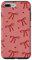iPhone 7 Plus/8 Plus Aesthetic Red Ribbons and Bows in Watercolor Case
