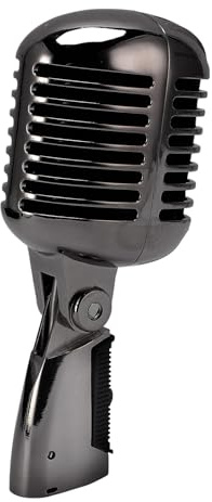 Jectse Dynamisk Mikrofon, Kardioidupptagningsmönster med Stötfästesstruktur för Scenuppträdande och Studioinspelning, Zinklegering Formgjuten Skal, Justerbart Svängfäste (Gunmetal grå)