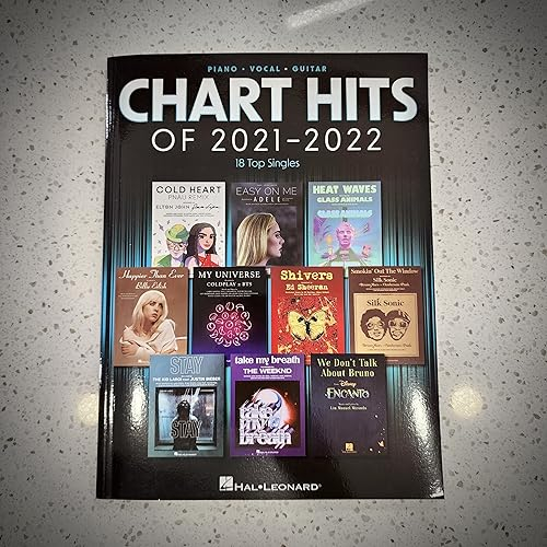 Chart Hits of 2021-2022: 18 Top Singles: Piano/Vocal/guitar