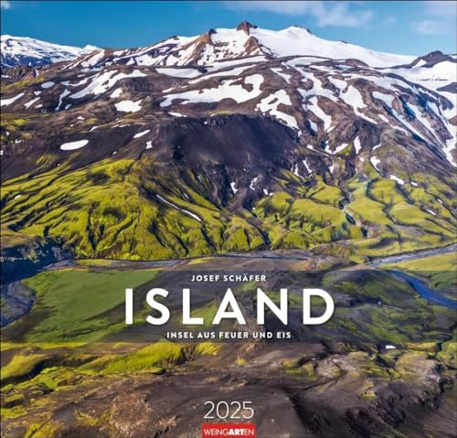 Island Kalender 2025 - Insel aus Feuer und Eis: Wandkalender XXL mit 12 atemberaubenden Fotos von Islands Gletschern, Vulkan-Landschaften und ... 48 x 46 cm (Reisekalender Weingarten)