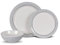 Kampa Classic Grey Anti-Rutsch-Set aus Melamin, 12-teilig