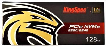 SSD KingSpec 128 Go PCIe NVMe M.2 2280 Disque dur interne compatible avec Rock Pi 4