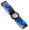 Diasticker® | Freestyle Libre 2 - Fixierband | Flexibel - Wasserfest - Starker Halt | Sensor-Schutz, Fixierung für Freestyle Libre Sensor | Ring: Schwarz (Small: 18-25 cm, Blue Flowers)