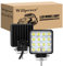 Willpower LED-Arbeitsscheinwerfer, 10,2 cm, 48 W, Flutlicht, LED-Lichtleiste, 12 V, 24 V, wasserdicht, Offroad-Fahrlicht, Nebelscheinwerfer für LKW, Traktor, Auto, Allrad, ATV, UTV, SUV, Boot,