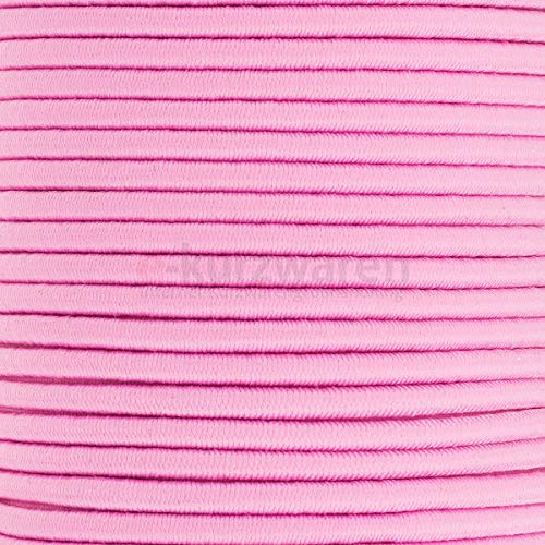 e-kurzwaren 5m Gummikordel 1mm / 2mm / 2,5mm / 3mm / 4mm / 5mm Hutgummi hochwertig Rundgummi Gummischnur elastisch Handwerk 32 Farben