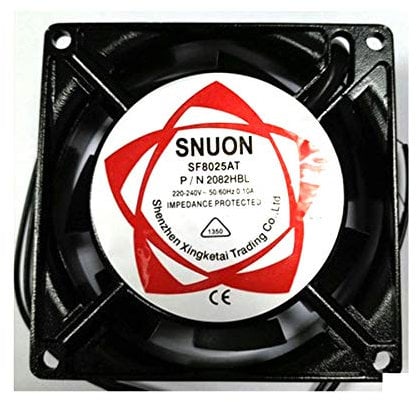 portable cooling fan for SF8025AT P/N 2082HBL AC 220V-240V 0.07A 80mm x 80mm x 25mm Dual Ball Bearings