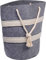 dobar® 87802e Filzkorb mit Tragegriffen | Filztonne für Kaminholz/Zeitschriften/Wäsche | Filztasche | Aufbewahrungstasche | 40 x 40 x 60 cm | Grau/Weiß