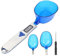 Set Bilancia Digitale Cucchiaio, 500g/0.1g Bilancia Cucina Cucchiaio Grammo Misurazione Bilancia Alimentare Display LCD e 3 Cucchiai Misura Rimovibili per Porzionare Tè, Farina, Spezie