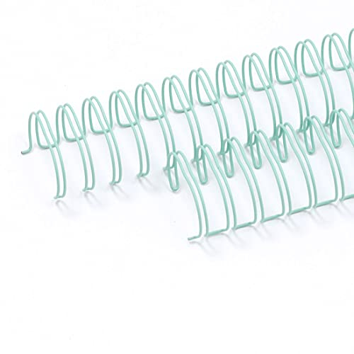Craftelier - Set aus 2 Doppelringbindern für Alben, Notizbücher, Kalender oder Kalendersammlungen | Ideal für Scrapbooking und Bastelprojekte | Ø 2,54 cm (1) - Farbe Türkis