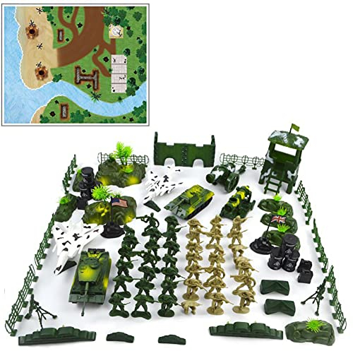 Militärische Armee Spielzeug, Spielzeugsoldaten Aus Plastik, Mini Figuren Soldaten Set, Militärsoldat Spielzeug Spielzeugauto Armee Spielzeug für Kinder Jungen Mädchen