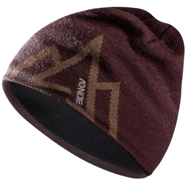 Joscoal Merinowolle Mütze Merino Wool Beanie Haube für Damen Herren Unisex Warme Strickmütze Sportmütze Frühling Herbst Winter Weich & Hochwertig(Rot)