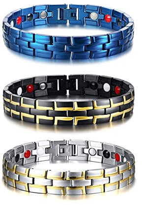 Whoiy Kettenarmband Damen Gold, Armbänder für Herren Armspange Edelstahl Kettenarmband Schwarzes Armband Beste Freundin Geburtstag mit Faltschließe