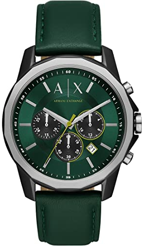 Armani Exchange Herrenuhr Chronograph Edelstahl schwarz, AX1741