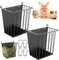 LUAVIARU Upgrades 2pcs Heu Feeder Kaninchen - Meerschweinchen Heu Feeder - Metallrahmen Heuraufe mit verstellbarem Haken - Weniger Verschwendung - für Meerschweinchen, Hasen, Chinchilla Käfig Zubehör