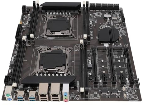 Placa Base para Juegos de Servidor LGA 2011-3, Placa Base para Computadora de Escritorio, Memoria DDR3 de 8 Canales, Compatible con Canal PCIE M.2 NVME, Chip Integrado